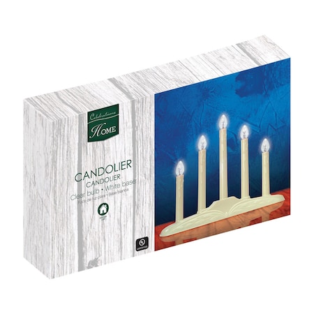 Celebrations Celebrations Incandescent Clear/White Candolier 1505-71